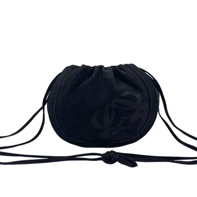 Pre-owned Loewe Black Leather Pochette Shoulder Bag ()
