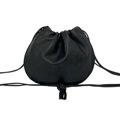 Pre-owned Loewe Black Leather Pochette Shoulder Bag ()