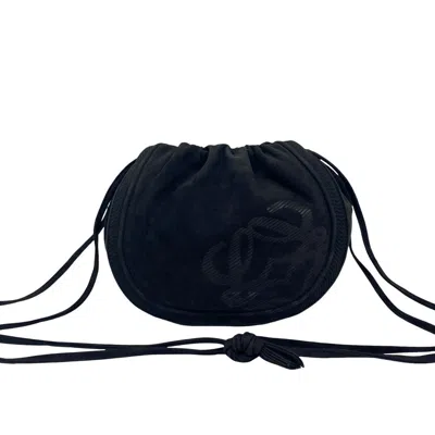 Pre-owned Loewe Black Leather Pochette Shoulder Bag ()