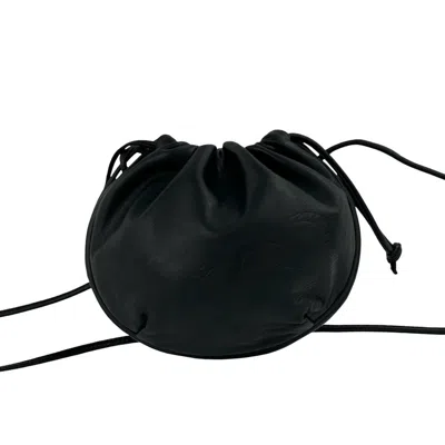 Pre-owned Loewe Black Leather Pochette Shoulder Bag ()