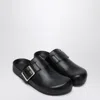 Loewe Ease Buckle Leather Clogs In Black