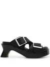 Loewe Ease Heel Slides In Black