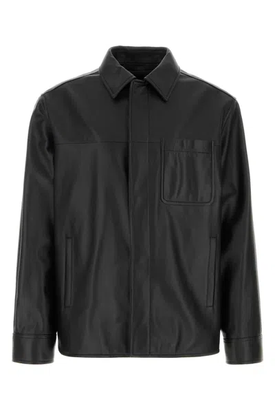 Loewe Black Leather Shirt