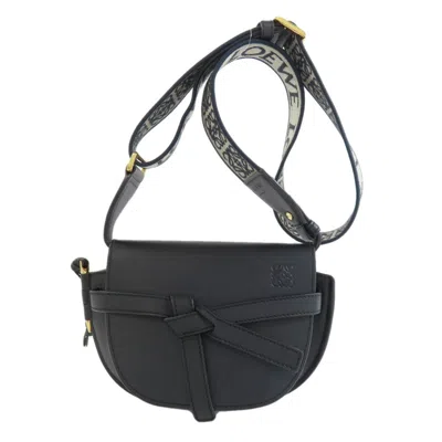 Pre-owned Loewe Black Leather Shoulder Bag ()