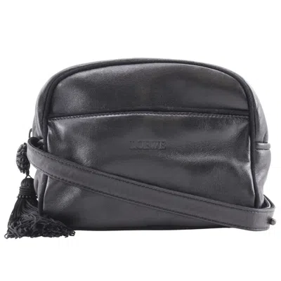 Pre-owned Loewe Black Leather Shoulder Bag ()