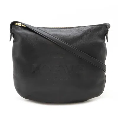 Pre-owned Loewe Black Leather Shoulder Bag ()