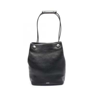 Pre-owned Loewe Black Leather Shoulder Bag ()