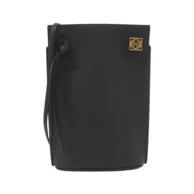 Pre-owned Loewe Black Leather Shoulder Bag ()