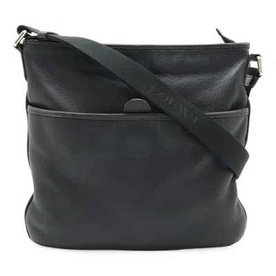 Pre-owned Loewe Black Leather Shoulder Bag ()