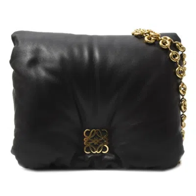 Pre-owned Loewe Black Leather Shoulder Bag ()