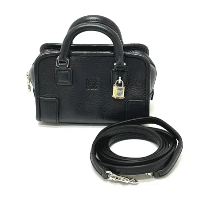 Pre-owned Loewe Black Leather Shoulder Bag ()
