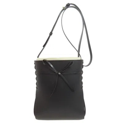 Pre-owned Loewe Black Leather Shoulder Bag ()
