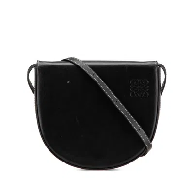 Pre-owned Loewe Black Leather Shoulder Bag ()