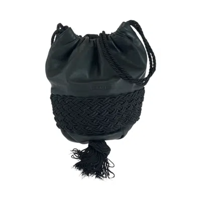 Pre-owned Loewe Black Leather Shoulder Bag ()