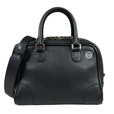 Pre-owned Loewe Black Leather Shoulder Bag ()