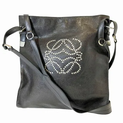 Pre-owned Loewe Black Leather Shoulder Bag ()