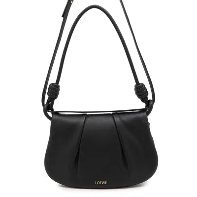 Pre-owned Loewe Black Leather Shoulder Bag ()
