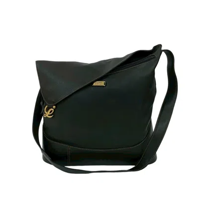 Pre-owned Loewe Black Leather Shoulder Bag ()