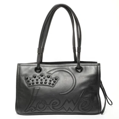 Pre-owned Loewe Black Leather Shoulder Bag Tote Bag ()