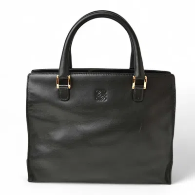 Pre-owned Loewe Black Leather Tote Bag ()
