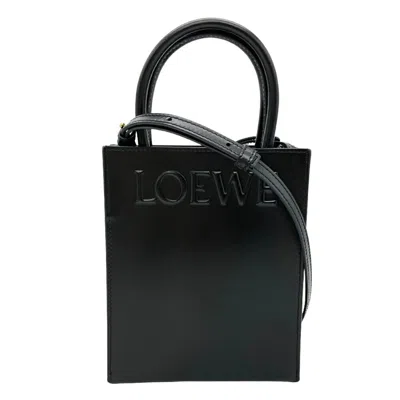 Pre-owned Loewe Black Leather Tote Bag ()