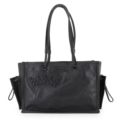 Pre-owned Loewe Black Leather Tote Bag ()