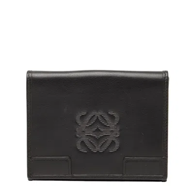 Pre-owned Loewe Black Leather Wallet (bi-fold) ()