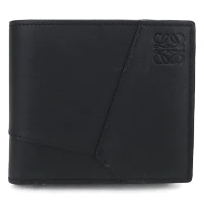 Pre-owned Loewe Black Leather Wallet (bi-fold) ()