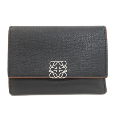 Pre-owned Loewe Black Leather Wallet (bi-fold) ()