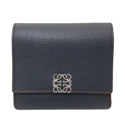 Pre-owned Loewe Black Leather Wallet (bi-fold) ()