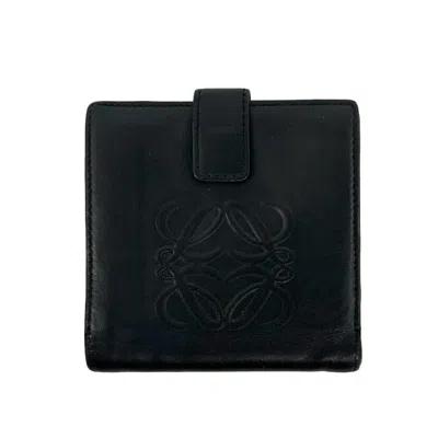 Pre-owned Loewe Black Leather Wallet (bi-fold) ()