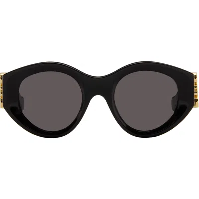 Loewe Black Maxi Anagram Butterfly Sunglasses