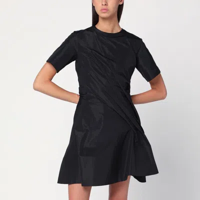 LOEWE BLACK MINI DRESS WITH DRAPING