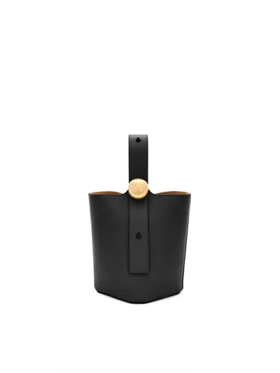 Loewe Black Mini Leather Bucket Bag