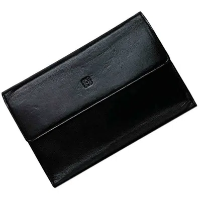 Pre-owned Loewe Black Nappa Leather Leather Wallet (tri-fold) ()