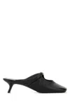 Loewe Nappa Leather Pebble Mules In Black