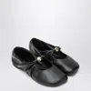 Loewe Women Pebble Ballerina In Nappa Leather In Black
