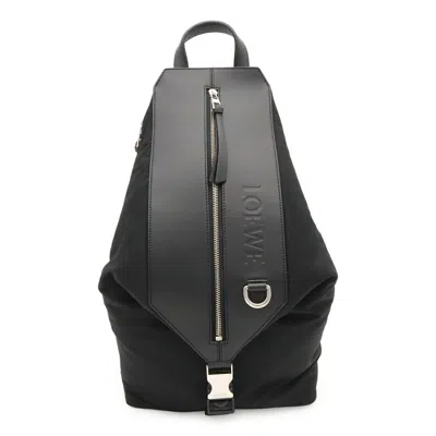Pre-owned Loewe Black Nylon Backpack Shoulder Bag ()