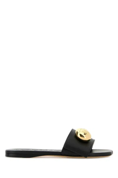 Loewe Black Open Toe Sandals