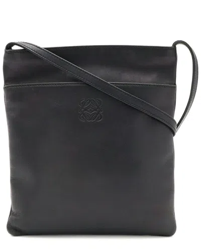 Pre-owned Loewe Black Others Anagram Pochette (authentic Pre-loved)