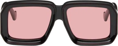 Loewe Oversized Square Monochromatic Sunglasses In Black