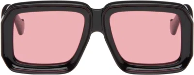 Loewe Paula's Ibiza Dive Oversized Square-frame Acetate Sunglasses In Black