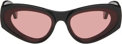 Loewe Black Paula's Ibiza Goggle Cat-eye Sunglasses In Multi