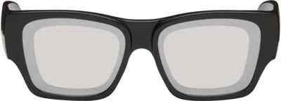 Loewe Black Paula's Ibiza Goggle Rectangle Sunglasses