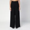 LOEWE BLACK PLEATED WIDE TROUSERS