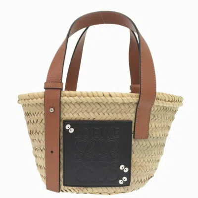 Pre-owned Loewe Black Raffia Leather Handbag Tote Bag ()