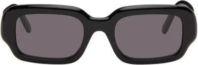 Loewe Black Rectangular Slim Sunglasses