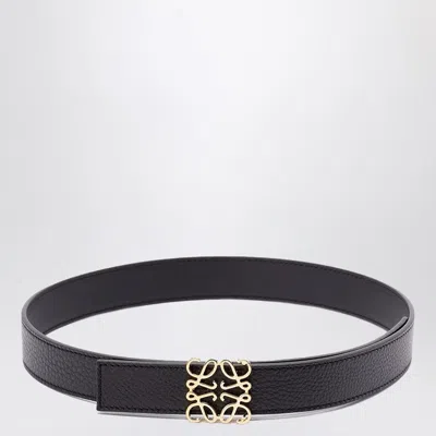 Loewe Black Reversible Anagram Belt Women