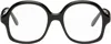 Loewe Black Slim Oversized Glasses In Black