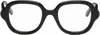 Loewe Black Slim Rectangle Glasses In Black